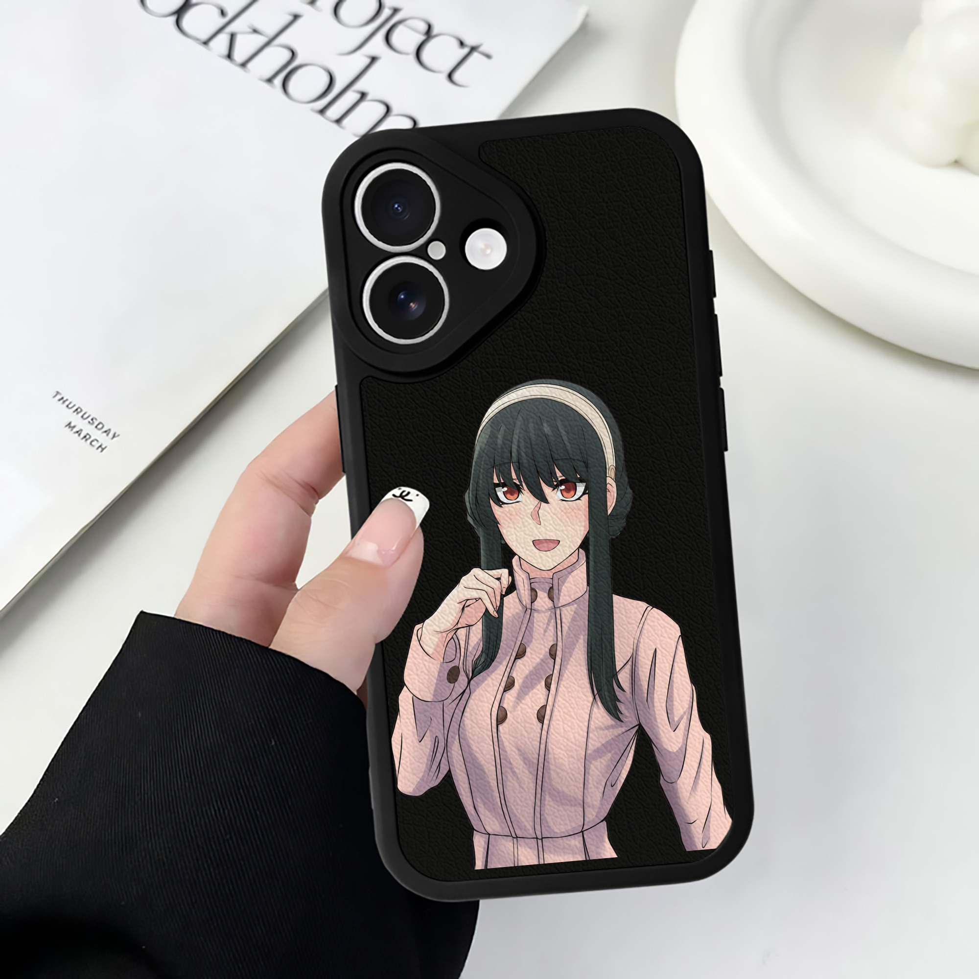 （画像用） SPY×FAMILY间谍家家酒 【iPhone 16シリーズ対応】シリコンスマホケース（レザー調） 材質：シリコン